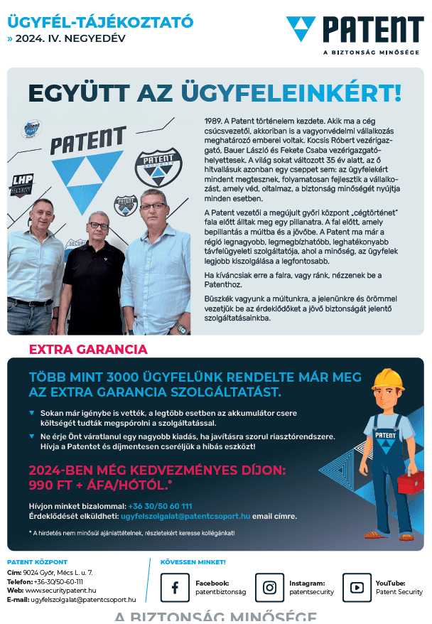 Patent hírlevél 2024 4. n.év