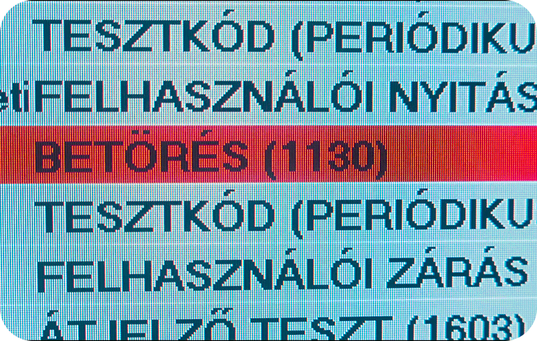 Riasztás érkezik
